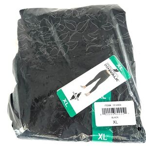 Skechers Go Walk Go Flex High Waisted Legging Black with Print Women's Size XL